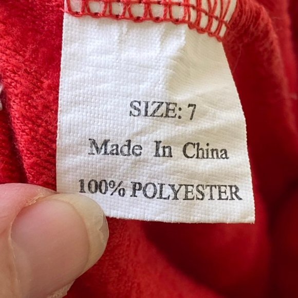 Lolly Wolly Doodle Red Smock A Dot Minky Ruffle Pants Girls Size 7 - Picture 3 of 8